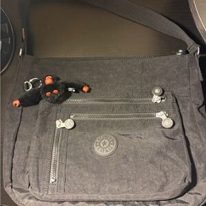 Kipling Charcoal Messenger Bag